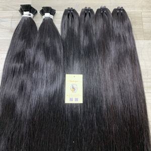 มัดผมมนุษย์ผมตรงสีดำธรรมชาติเกรดผม12A ผมหนาสองชั้น - Product Image 4