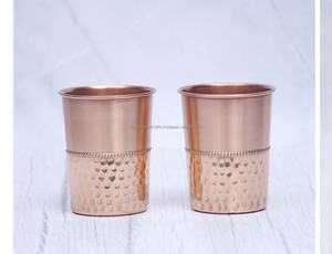แก้วใส่เครื่องดื่มทองแดงคลาสสิกเพื่อสุขภาพสำหรับทุกวันบ้านโรงแรมธุรกิจของขวัญใช้จากหัตถกรรม tayyab จากผู้จำหน่ายในอินเดีย - Product Image 4