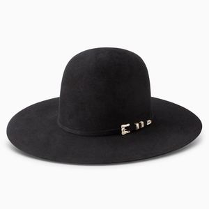 Custom Leather Cowboy Sun <b>Hat</b> with Logo for Unisex Adults-Beach Summer Striped Style - Product Image 1