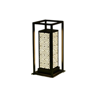 Lampe murale extérieure carrée minimaliste moderne, luminaire décoratif de jardin extérieur, acier inoxydable, AC 200V, E27, IP65, noir - Product Image 1