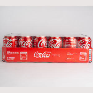Coca-Cola Original Taste 24x330ml Can Pack <b>Soft</b> <b>Drink</b> Carbonated Beverage Wholesale Bulk Supply Party Events Retail Export Grade - Product Image 4