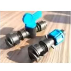 Raccord de valve de dérivation pour tuyau plat 16 mm, pour irrigation agricole et contrôle de l'eau, pour tuyau de serre, bleu noir - Product Image 1