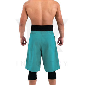 Nuevos Shorts de Baño para Hombre, Modelo Awrah, de Spandex/Poliéster, Secado Rápido, Cierre con Cordón, Color Sólido, Opción de Logotipo Personalizado - Product Image 4