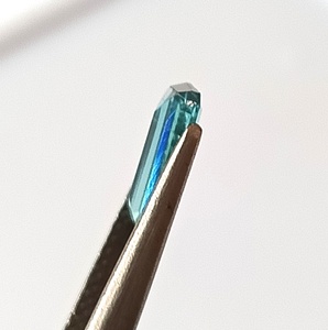 Tourmaline Facettée Naturelle Bleu Aqua 1,10 Carat de Zambie, Coupe Émeraude, Qualité Premium, Bon Éclat, Pierre Précieuse, Gemmes de Saphir - Product Image 4