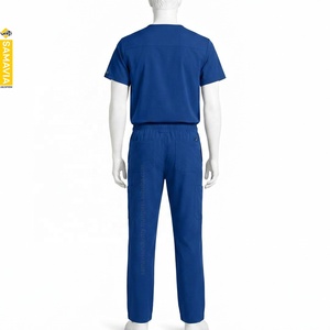 SAMAVIA Unisex Short Sleeve High-Design Scrubs Suit for Patients <b>Doctors</b> Hospital Staff Hospital Uniforms Manufacturer - Product Image 2