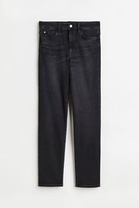 Pantalon en jean taille mi-haute élastique avec cordon de serrage, coupe crayon, délavé, pour femme, bas étroit, style jogger, collection automne, best-seller - Product Image 3