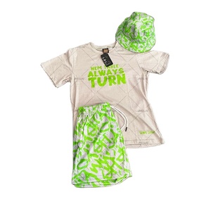 Ensembles d'été avec logo personnalisé de haute qualité pour hommes Chemise blanche et short rouge avec logo personnalisé Ensemble d'été pour hommes - Product Image 1