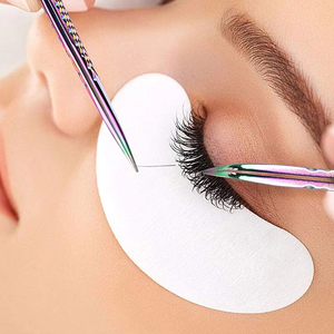 Pinzas de acero inoxidable Nano Grip de 45 y 90 grados con etiqueta privada personalizada, herramientas de belleza para extensión de pestañas con impresión de logotipo. - Product Image 6