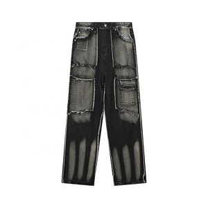 Wholesale Custom Slim <b>Jean</b> Pants for Man High Quality Popular Blue Denim <b>Men's</b> <b>Jeans</b> Washed <b>Men</b> Denim <b>Jeans</b> Pant - Product Image 1