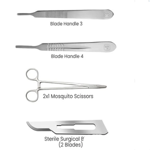 Surgical Dissection Kit DC-<b>S</b>-<b>9</b> with Manual Tools 11-Piece Includes Storage Case CE Certified ISO13485 Compliant by Dentavex - Product Image 5