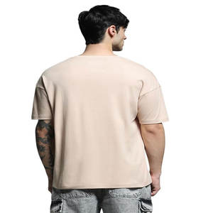 Camiseta de Alta Calidad para Hombre, de Lujo, Personalizada, 100% Algodón, Holgada, con Hombros Caídos, Cuello Redondo, Manga Corta, para Hombre y Mujer - Product Image 4