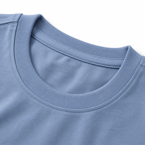 Camiseta de Cuello Redondo Azul Personalizada para Mujer, Manga Corta, Estampado Stay Wild Free, 100% Algodón, Casual, Transpirable, Corte Regular - Product Image 3