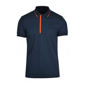 Polo personnalisé à manches courtes avec logo brodé original, t-shirt de golf en coton doux pour homme, vêtements d'équipe pour homme - Product Image 2