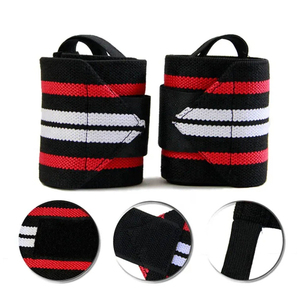 Bandes de poignet de musculation personnalisées avec logo imprimé, respirantes, légères, couleur unie, en stock pour la gym et le fitness, prix abordable, OEM - Product Image 4