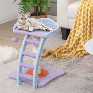 Torre per Gatti in Peluche a Forma di Scala, Classica a 2 Piani per Tirare e Scrattare - Product Image 2
