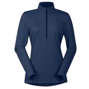 Camiseta de equitación de manga larga con media cremallera para niñas, superventas, nueva llegada, color personalizado, capa base para equitación. - Product Image 6