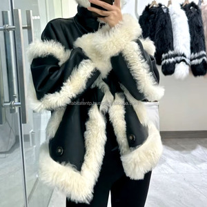 Fourrure De Mode Élégant De Luxe Femmes Vestes Coréenne Européenne Dame Hiver Survêtement Agneau Fourrure Femme Varsity Vestes Magasin Marron - Product Image 6