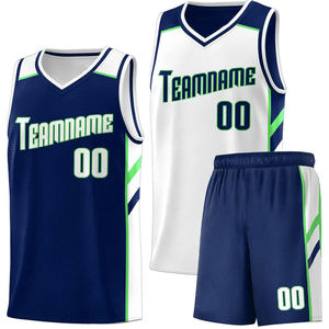 Maillot de basket-ball réversible 100% polyester personnalisable à prix abordable, respirant, ensemble uniforme d'entraînement pour hommes - Product Image 2