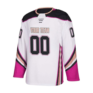 Custom Logo Printed Jersey Ice Hockey Jerseys <b>Shirts</b> Stitched Unisex Field Hockey Uniforms 100% <b>Polyester</b> Breathable Quick Dry - Product Image 2