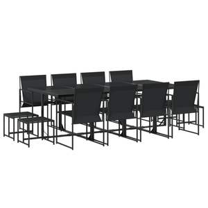 Juego de Comedor de Jardín Plegable de 13 Piezas en Ratán Sintético Negro - Product Image 2