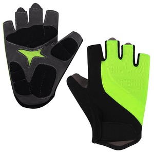 Best Quality High Rate Anti-Slip Comfortable Unisex Cycling <b>Gloves</b> PU Leather Half Finger Fasten Closure Custom Packaging - Product Image 1