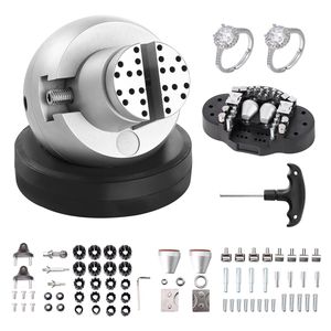 Morsa a sfera da 5 pollici per incisione, strumento di fissaggio con rotazione a 360 gradi, 69 accessori, blocco per incisione gioielli, set di 69 utensili per gioielleria - Product Image 1