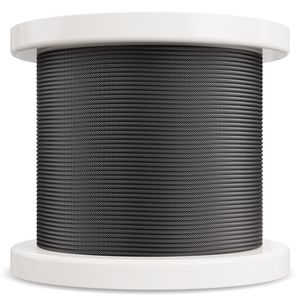 Kit Cavo in Acciaio Inossidabile 316 da 1/8'' 500 ft, Resistenza alla Rottura 1600 Lbs, 7x7 Fili, per Uso Marino, Include Tagliacavi e Guanti - Product Image 5