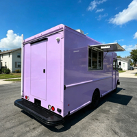 Camion de restauration électrique entièrement équipé en acier inoxydable, chariot de restauration pour hot-dogs, idéal pour les festivals et événements en plein air