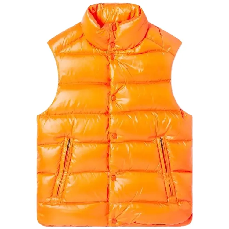 Kış kirpi kolsuz yelek ceket erkekler için sıcak yastıklı yelek ceket adamın yelek yelek nefes özel logo tüm satış