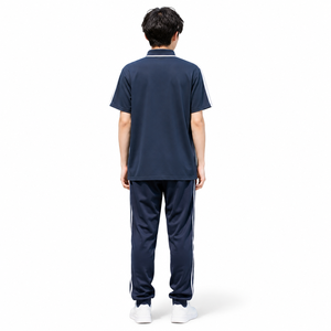 Uniformes Deportivos de Algodón Azul Liso Personalizados para Niños, Unisex, al por Mayor, para Uso Escolar y de Entrenamiento en Verano - Product Image 3