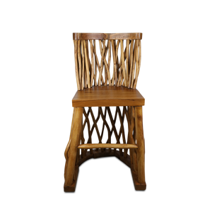 Chaise de bar en bois de style scandinave Gubuk Bali pour bar à domicile - Durable et écologique - Product Image 1