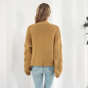 Cardigan en tricot oversize pour femme, chaud, doux et texturé, ouvert sur le devant, décontracté, mode hiver, coupe ample, vêtement d'extérieur - Product Image 3