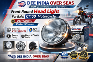 Phare avant rond pour moto Bajaj CT100, qualité OEM - Product Image 4