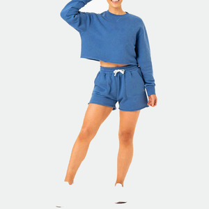 High Demanding Cotton Made Women's Sweat <b>Shorts</b> Casual Lounge Summer Breathable Soft Loose Fit <b>Gym</b> Fitness Fleece <b>Shorts</b> - Product Image 3