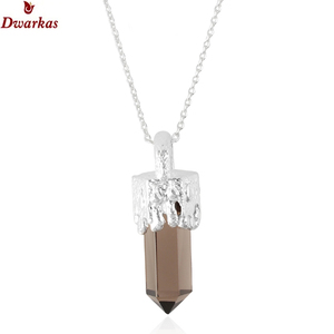Venta al por mayor de fábrica, colgante de lápiz de plata de ley 925 con piedra de amatista natural, diseño moderno y elegante, personalizado para collar. - Product Image 6