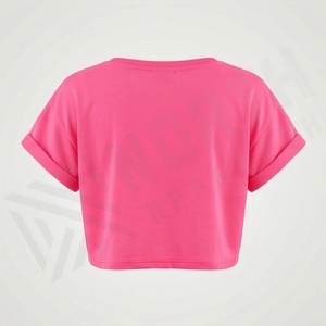 Camiseta Corta de Algodón Personalizada para Mujer, Camisetas de Verano, Estilo Urbano, Fitness, Gimnasio, Ropa Deportiva - Product Image 2