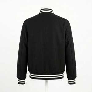 Veste universitaire personnalisée pour hommes et femmes, style décontracté, type Letterman, bomber de baseball avec poignets côtelés, streetwear - Product Image 3