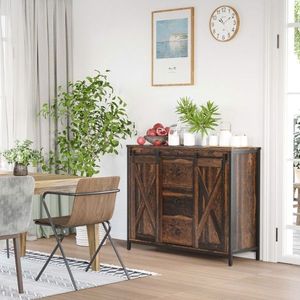 Mobile da Cucina e Sala da Pranzo in Legno Massello Stile Mid-Century, Arredamento per la Casa - Product Image 1