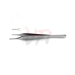 Micro Adson-Pinzas de fijación de 12cm, punta de 0,3mm, 1x2 dientes, instrumentos de cirugía plástica - Product Image 1