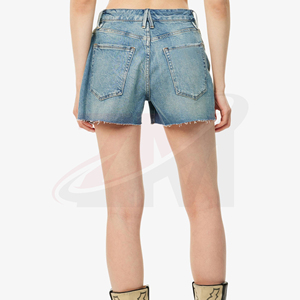 Shorts en jean personnalisés pour femmes – Collection de mode décontractée et moderne en denim – Vente en gros de shorts en jean taille haute pour femmes – Qualité supérieure pour l'été - Product Image 2