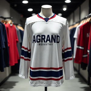 Maillots de hockey sur glace pour équipes - Dernier design, broderie personnalisée et logo imprimé, maillots d'entraînement respirants et anti-humidité - Product Image 3