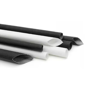 Tubo de Fibra de Vidrio con Resina de Silicona de 1-25 mm, Tubo de Fibra de Vidrio Autoextinguible, Funda Retardante de Llama para Altas Temperaturas - Product Image 1