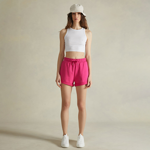 Shorts de Felpa Francesa 100% Algodón Rosa para Mujer, Cómodos, Casuales, Transpirables, de Primera Calidad, para Descansar, Venta al Por Mayor - Product Image 4