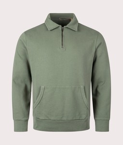Sudadera de Forro Polar Tejido con Cierre de Cremallera para Hombre, Cuello Alto, Manga Raglán, Ajuste Regular, Color Sólido, con Logotipo Personalizado en la Parte Delantera - Product Image 3