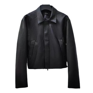 Moda Color sólido VUJADE chaqueta de cuero genuino Casual hombres mujeres alta calidad cremallera impermeable transpirable invierno - Product Image 1