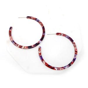 Handmade Resin <b>Earrings</b> Floral Pattern <b>Stud</b> Drop Elegant Fashion Jewelry Party Islamic Accessories Women <b>Girls</b> Wholesale - Product Image 4
