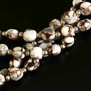 Cuentas de turquesa Mohave de cobre, pepitas de turquesa lisas de 6x8 y 8x10 mm, cuentas de piedras preciosas naturales para la fabricación de joyería, cuentas de turquesa - Product Image 2