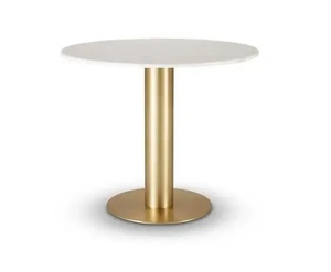 Mesa de Centro de Latón Antiguo con Forma de Hoja, Hecha a Mano, Estilo Ecléctico, Mueble de Sala de Estar con Estructura Metálica - Product Image 4