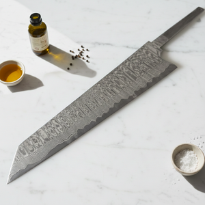 Couteau de Chef Professionnel en Acier Inoxydable Damas Fait Main Durable Écologique Taille Personnalisée Ambidextre Compatible Lave-Vaisselle OEM/ODM - Product Image 6