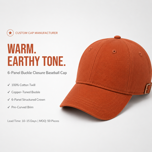 หมวกเบสบอลผ้าฝ้ายปักลายตามสั่ง ปรับขนาดได้ด้วยตัวล็อคแบบ Snap Back สำหรับทุกเพศทุกวัย ทรง 6 แผง สีพื้นเรียบง่าย พร้อมโลโก้ที่แผงด้านหน้า - Product Image 4